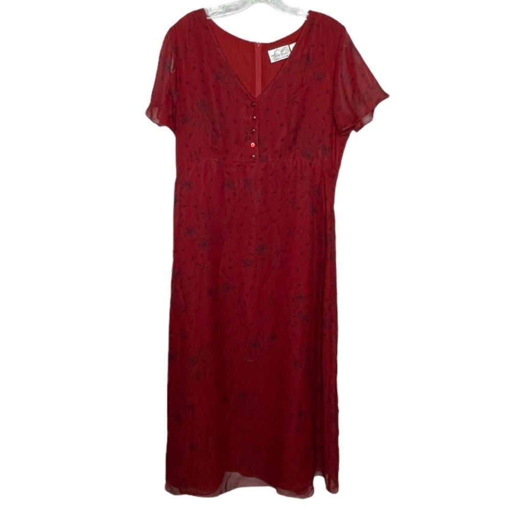 Vintage Kathie Lee Dress Red